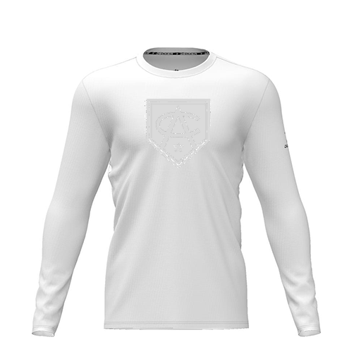 [FTLCDFWH-YXS-LOGO3] Dri Fit Performance T-Shirt (Youth XS, White, Logo 3, Long Sleeve)