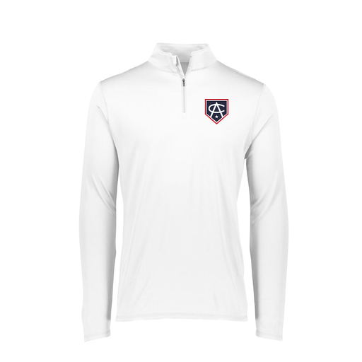 [FTLQFLWH-FAXS-LOGO3] Ladies Flex-Lite 1/4 Zip Shirt (Female Adult XS, White, Logo 3)