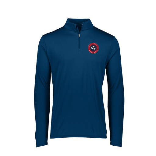 [FTLQFLNV-FAXS-LOGO1] Ladies Flex-Lite 1/4 Zip Shirt (Female Adult XS, Navy, Logo 1)