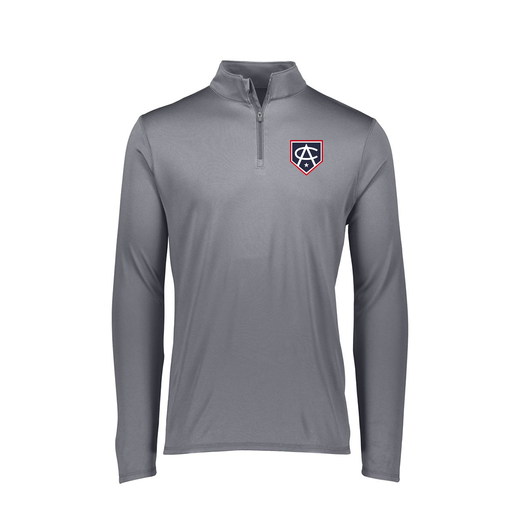 [FTLQFLGY-FAXS-LOGO3] Ladies Flex-Lite 1/4 Zip Shirt (Female Adult XS, Gray, Logo 3)