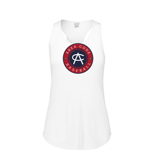 [FT0TUBWH-FAS-LOGO1] Ladies Tri Blend Tank Top (Female Adult S, White, Logo 1)