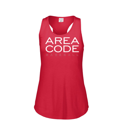 [FT0TUBRD-FAS-LOGO2] Ladies Tri Blend Tank Top (Female Adult S, Red, Logo 2)
