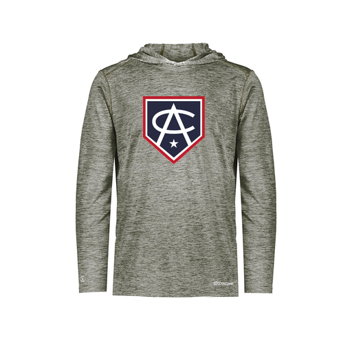 [FOLHCGGY-YS-LOGO3] Decker Youth Charge Hoodie (Youth S, Gray, Logo 3)