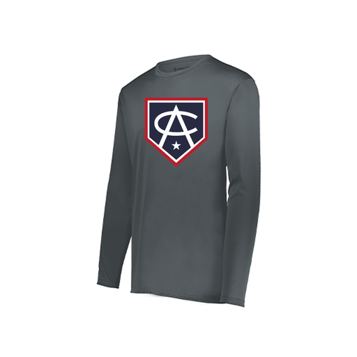 [222822.059.XS-LOGO3] Men's LS Smooth Sport Shirt (Adult XS, Gray, Logo 3)