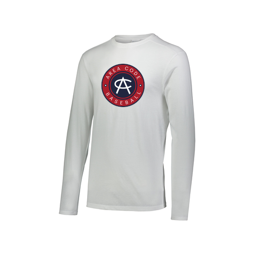[FTLCUBWH-AXS-LOGO1] Decker Men's Tri-Blend T-Shirt - Long Sleeve (Adult XS, White, Logo 1)