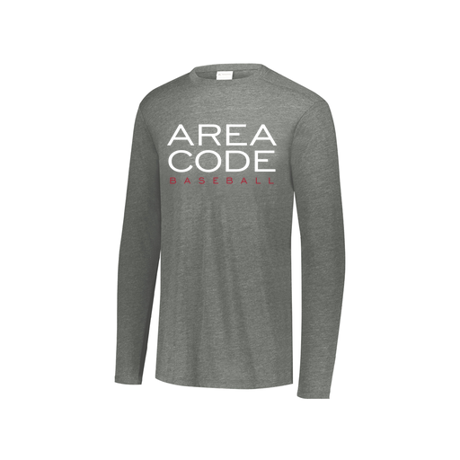 [FTLCUBGY-YS-LOGO2] Decker Youth Tri-Blend T-Shirt - Long Sleeve (Youth S, Gray, Logo 2)