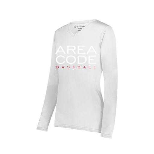 [222824.005.S-LOGO2] Ladies LS Smooth Sport Shirt (Female Adult S, White, Logo 2)