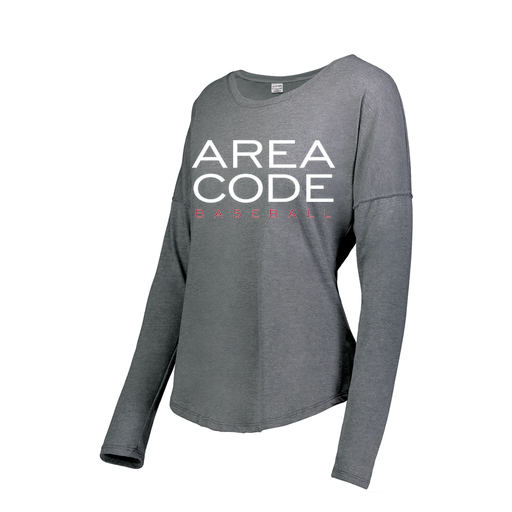 [FTLCUBGY-FAXS-LOGO2] Ladies LS Ultra-blend T-Shirt (Female Adult XS, Gray, Logo 2)